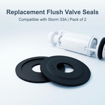 2 silikonová těsnění splachovacího ventilu pro toaletu Siamp Skipper 45 Storm 33A