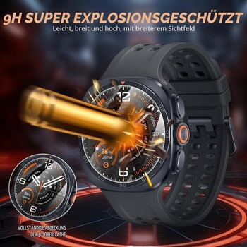 Diruite 4dielne ochranné sklo pre Samsung Galaxy Watch Ultra 2 47mm, priehľadné, Galaxy Watch Ultra 2