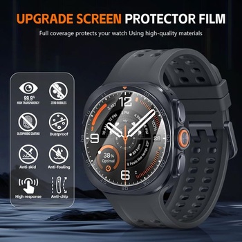Diruite 4dielne ochranné sklo pre Samsung Galaxy Watch Ultra 2 47mm, priehľadné, Galaxy Watch Ultra 2