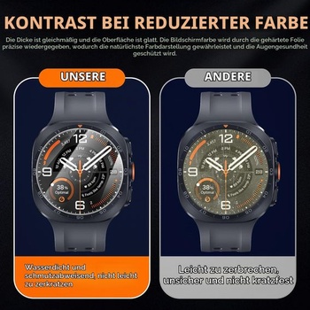 Diruite 4dielne ochranné sklo pre Samsung Galaxy Watch Ultra 2 47mm, priehľadné, Galaxy Watch Ultra 2