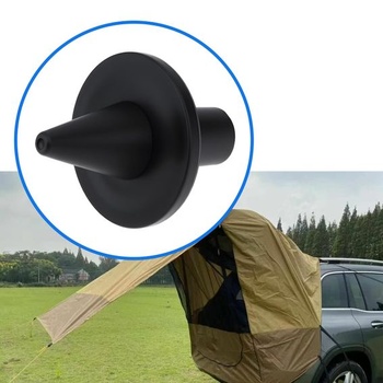 4 x zarážky na konce tyčí, 1,9 cm pro průměr 19 mm, železná tyč, cestovní, pro karavan, slunečník,