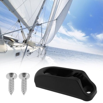 4 kusy samosvorných lanových úchytov Boat Jam Cleat so skrutkami vhodné pre laná do 4 mm