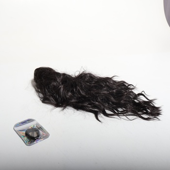 Predlžovací cop BARSDAR Claw Clip, 45 cm dlhý kučeravý vlnitý čierny hnedý cop Predlžovanie