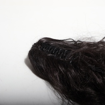 Predlžovací cop BARSDAR Claw Clip, 45 cm dlhý kučeravý vlnitý čierny hnedý cop Predlžovanie
