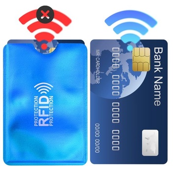 10 puzdier na karty s blokovaním RFID, puzdrá na kreditné karty, puzdrá s blokovaním RFID,
