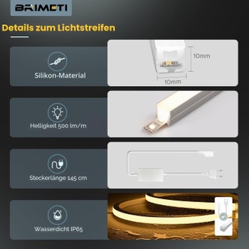 LED pásik Brimeti 230 V Neon CCT
