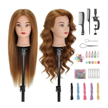 Cvičná hlava TwoWin 65 cm, zlatistá