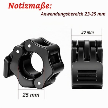 Objímky na činky, 4 kusy, rýchloupínacie pre činky 25 mm, svorky na činky, objímky na činky,