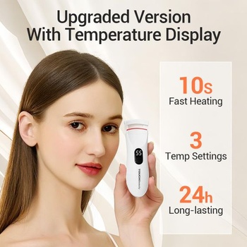 Vyhrievaná kulma na riasy TOUCHBeauty s LED displejom, elektrická kulma na riasy s 3 nastaveniami