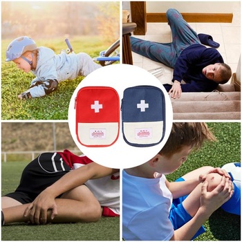 Prázdna cestovná lekárnička (2 ks), mini lekárnička, malá prázdna lekárnička, vodotesná núdzová