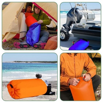 3 nepromokavé suché tašky, vhodné pro outdoorové aktivity 8L + 15L + 25L