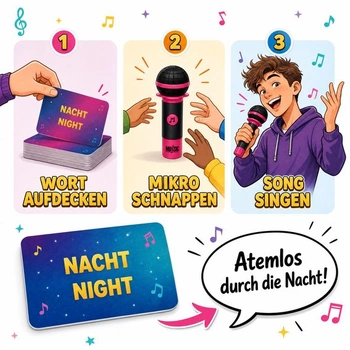 TIPSI Karaoke Party | Hudební párty hra s mikrofonem | Hádejte písničky a zpívejte si s nimi –
