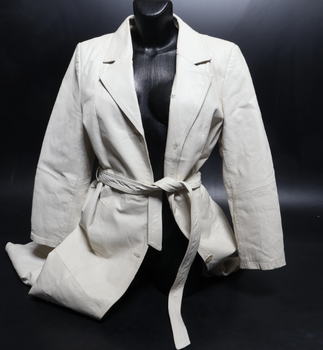 Dámsky kabát Fashion Concept biely veľ. 42