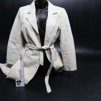 Dámsky kabát Fashion Concept biely veľ. 42