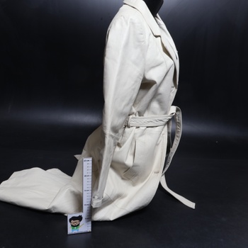 Dámsky kabát Fashion Concept biely veľ. 42