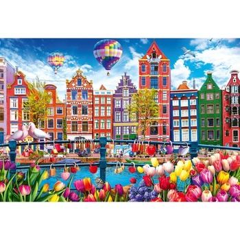 Trefl - Puzzle 1500 dílků, Barevný Amsterdam, Nizozemsko