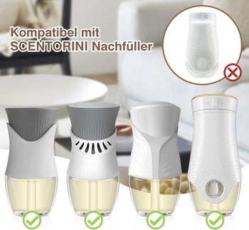 Náhradná náplň do vonného oleja SCENTORINI, kompatibilná s osviežovačmi vzduchu Air Wick a Glade