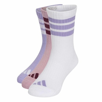 Detské unisex ponožky adidas s 3 prúžkami, dĺžka ku…