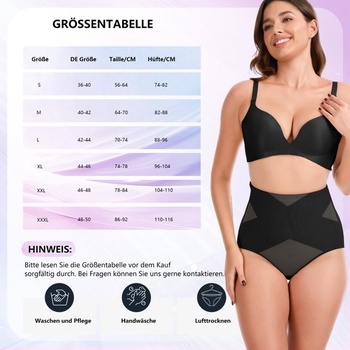Dámské stahovací kalhotky s korekcí bříška velikosti XL, černé