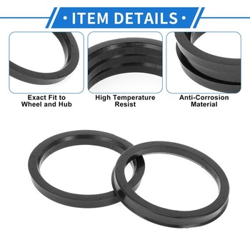 Strediace krúžky pre náboje kolies 93,1 mm až 78,1 mm, 4 kusy, polykarbonát