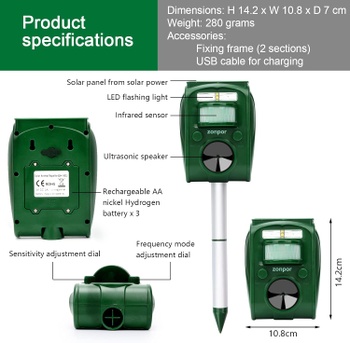 Odpudzovač zvierat Livoni GH-501