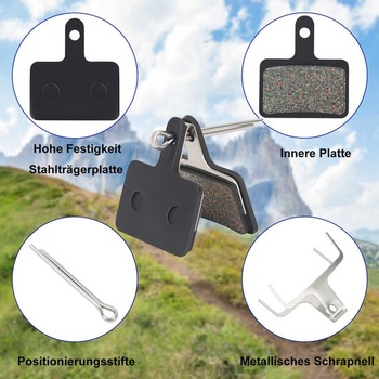 Brzdové doštičky AHL pre kotúčové brzdy bicyklov pre M415 M447 M465 M495 M510 M575 M395 M485