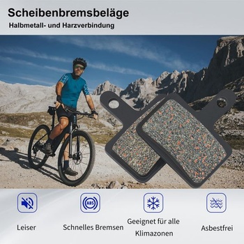 Brzdové doštičky AHL pre kotúčové brzdy bicyklov pre M415 M447 M465 M495 M510 M575 M395 M485