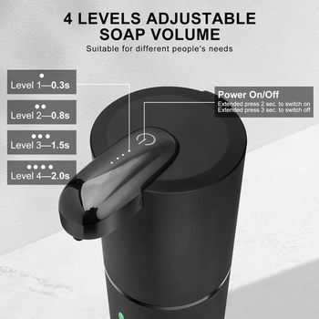 Automatický dávkovač pěnového mýdla Cuteefun 380ml, černý, pro pěnivé mýdlo
