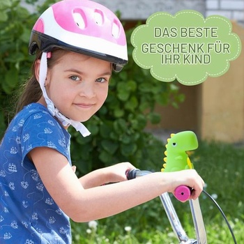 Zvonek na kolo, klakson s dinosaurem, dětské kolo, klakson na kolo pro děti