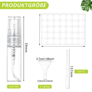 Cestovné rozprašovače Voarge, dávkovač parfumu, mini rozprašovač, na parfémy, tekuté prípravky na