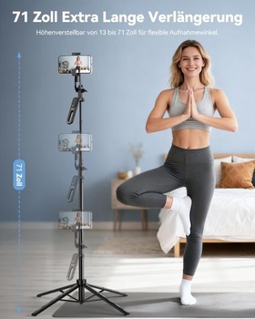 Statív pre chytrý telefón TECKNET 180 cm s diaľkovým ovládaním