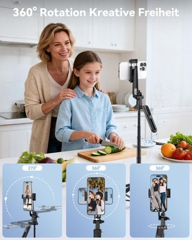 Stativ pro chytrý telefon TECKNET 180 cm s dálkovým ovládáním
