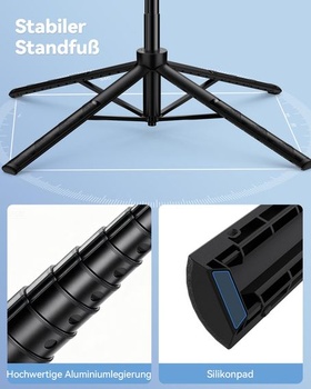 Stativ pro chytrý telefon TECKNET 180 cm s dálkovým ovládáním
