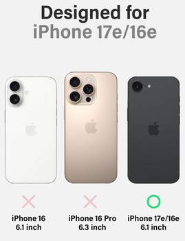 Kryt X-level pro iPhone 17e/16e, tenký 0,3 mm, modrý.
