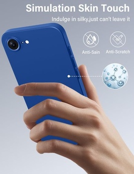 Kryt X-level pro iPhone 17e/16e, tenký 0,3 mm, modrý.