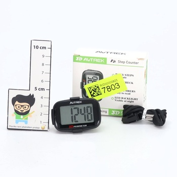Presný 3D krokomer Mini krokomer pre chôdzu alebo behanie outdoorových aktivít (čierny)