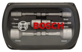 Sada 6dílných nástrčných klíčů Bosch Professional pro šestihranné šrouby, 2608551079 50 mm, 6dílná
