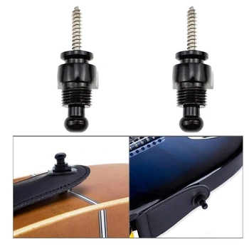 4 knoflíky na kytarový popruh se 4 podložkami