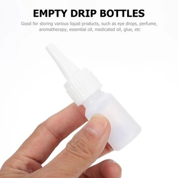 Kvapátko 10ml HDPE biela 22 kusov Na cesty