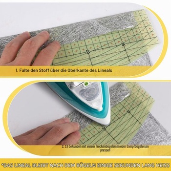 Žehliace pravítko EFUTURETIME Tepelne odolné 30 × 10 cm Žehliace pravítko pre horúce žehlenie metrické