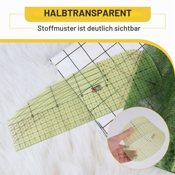 Žehlicí pravítko EFUTURETIME Tepelně odolné 30 × 10 cm Žehlicí pravítko pro horké žehlení metrické