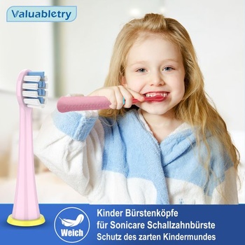 Sada 8 náhradních hlavic pro děti kompatibilních s elektrickými zubními kartáčky Philips Sonicare,