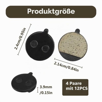 4 páry brzdových doštičiek pre elektrickú kolobežku Segway Ninebot F20 F25 F30, pre radu SoFlow SO4