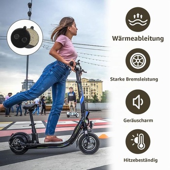 4 páry brzdových doštičiek pre elektrickú kolobežku Segway Ninebot F20 F25 F30, pre radu SoFlow SO4
