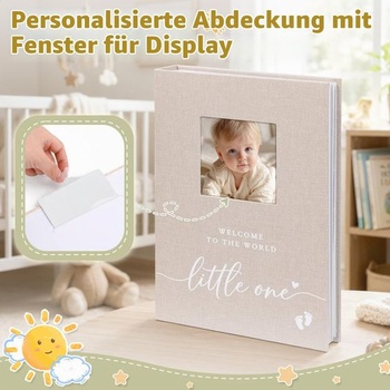Detský fotoalbum na 300 fotografií 10x15 cm, vkladací, béžový