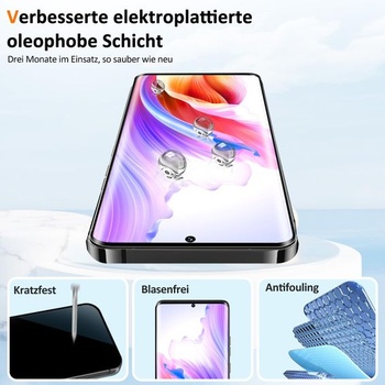 Ochranné tvrdené sklo VideoSecu pre Motorola Edge 50 Pro, balenie 2 kusov, čítačka odtlačkov prstov,