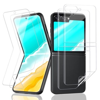 Ochranné sklo VideoSecu z tvrdeného skla pre Samsung Galaxy Z Flip 5, balenie 2 kusov TPU ochranných