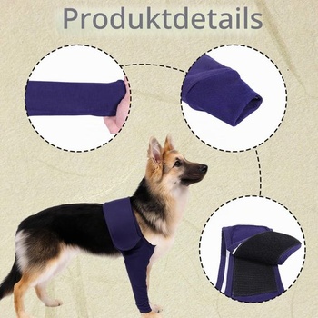 Pooperačné návleky na nohy pre psov, návleky na ľavú prednú nohu pre psov, bandáž na lakeť,