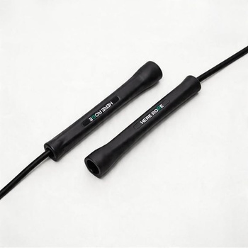 HEREROPE Nastavitelné 5mm PVC fitness švihadlo – Nezlomné rukojeti, Bez zalomení, Odolné, Pro muže