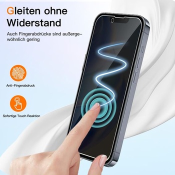 Ochranné tvrdené sklo VideoSecu pre iPhone 17e, balenie 2 kusov, čítačka odtlačkov prstov, nerozbitné pre
